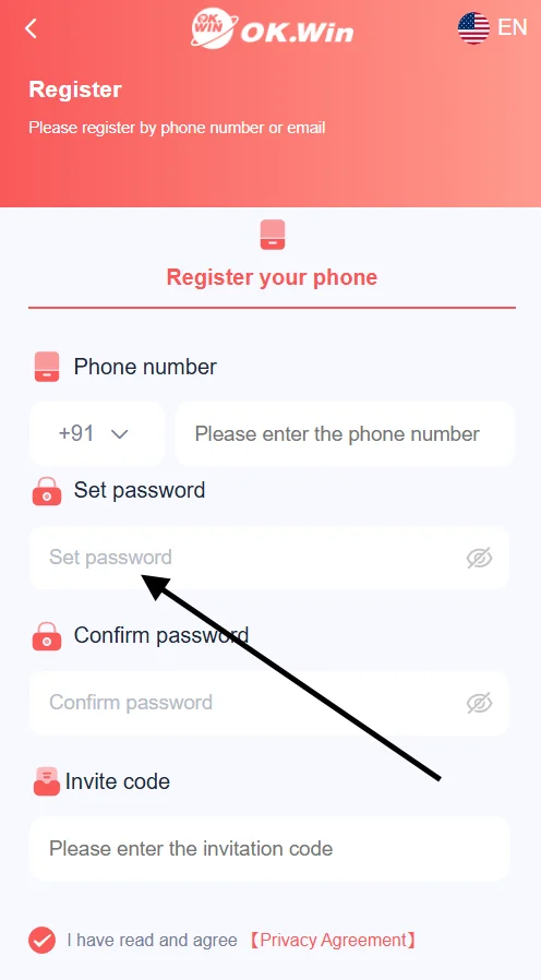 set a password